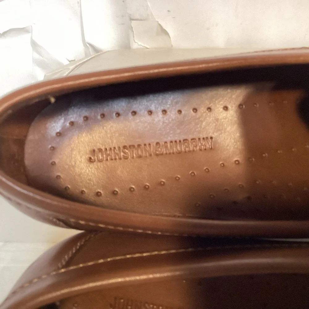 Brown Leather Tassel Loafers By Johnston & Murphy Men’s size 8 1/2